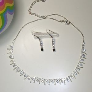 2 Piece Necklace and Earrings (not matching)